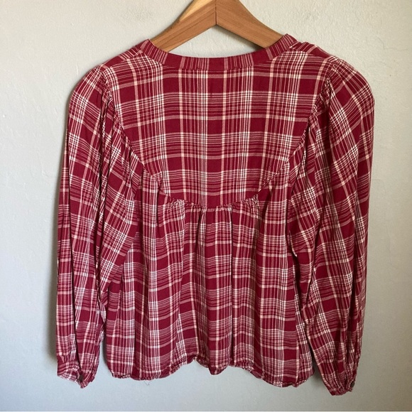 Madewell Button Up Plaid Shirt Size XS - Picture 2 of 4